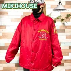 miki HOUSE ボア コーチジャケット スタジャン 刺繍ロゴNo.S443