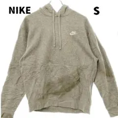 プ*リ様 NIKE 訳あり　ユニセックスパーカー　裏起毛　灰色　Sサイズ　【17