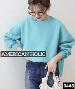 0446 AMERICAN HOLIC サイドスリットポンチプルオーバー