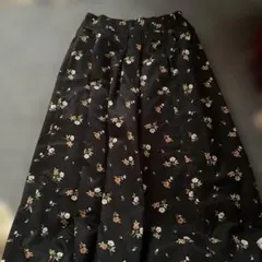 earth フラワープリント フレアスカート Sサイズ
