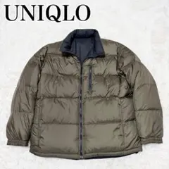 美品 OLD UNIQLO ダウンジャケット リバーシブル 肉厚 00s 90s