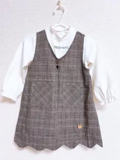 チェック柄ワンピース　美品