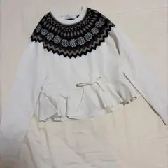 GU ペプラムニットプルオーバー　rokh Mサイズ