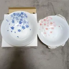 美濃焼　片岡鶴太郎オリジナル　桜ペアボウル