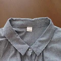 ORGANIC LIFE SHIRT 千鳥 シャツ ブラウス L