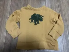 Si・Shu・Non 恐竜トレーナー マスタード 100