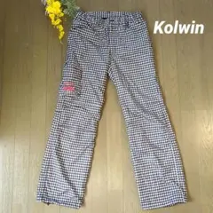 Kolwin コルウィン i heat アイヒート パンツ ギンガムチェック