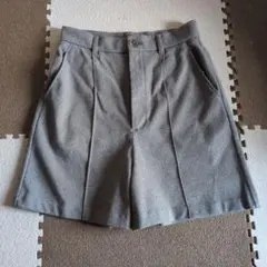 GU ヘリンボーン グレーショートパンツ