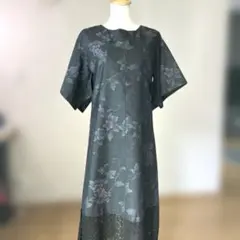 着物リメイク　ワンピース 正絹