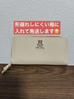 Milk Teddy 長財布 ラウンドファスナー 中古品のサムネイル