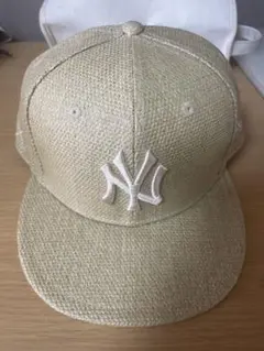 【希少】ニューエラ 9FIFTY GOLF ニューヨーク・ヤンキース 麦わら素材