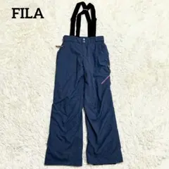【フィラ】中綿スキーウェア パンツ(M)サスペンダー付き 撥水 スノボ スポーツ