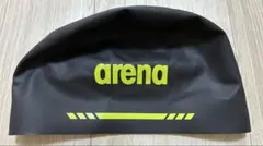 arena アリーナ シリコンキャップ ブラック×イエロー