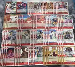 ワンピースカード 神の島の冒険 赤 デッキパーツセット 4コン