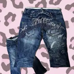 REDPEPPER 刺繍デザイン ブーツカットデニム