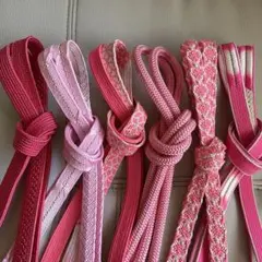 ゆ1835⭐️帯締め❤️まとめ売り❤️6点セット❤️新品あり❤️着物❤️オシャレ⭐️和装小物