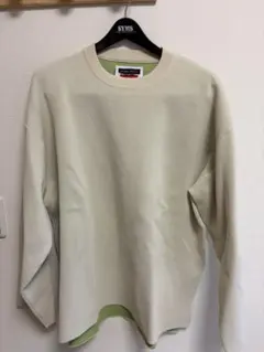 MAISON SPECIAL ニットポロシャツ スラブヤーンバイアスメッシュ L