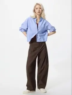 UNIQLO ジャージーバレルレッグパンツ