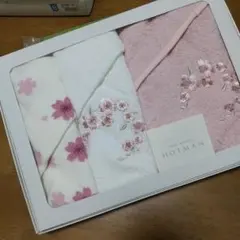 HOT MAN 桜柄 フェイスタオル 3枚セット 普通サイズ