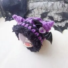 おまんじゅう着ぐるみ　紫黒デビル