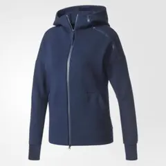 adidas パーカー　ネイビー