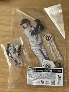 阪神虎隊 中野選手 壓克力立牌 兩件組