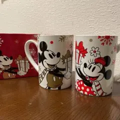 ミッキー　ミニー　ペアカップ　ディズニー　クリスマス　バレンタイン