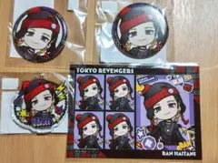 東京リベンジャーズ 　灰谷蘭　まるくじ　PUNKISH缶バ&アクキー&特典セット