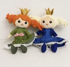 ディズニー　アナ雪ぬいぐるみチャーム　アナ　エルサ　ファンタジースプリングス