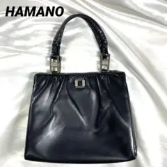 皇室御用達　HAMANO 濱野 フォーマル　トートバッグ　ラムスキン　ブラックのサムネイル