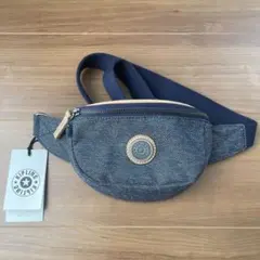 【新品タグ付き】お値下げ❗️キプリング　ウェストポーチ　ボディバッグ　デニム　希少