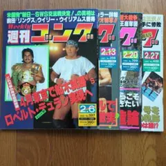 週刊ゴング１９９２年２月　４冊