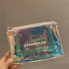 海外限定スターバックス スタバ　オーロラクリアポーチのサムネイル