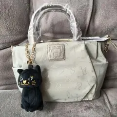 タグ付き新品・未使用品　ANNA SUI 猫チャーム付きショルダーバッグ