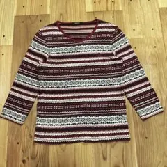 バーバリー ブラックレーベル Vネック 八部袖 カットソー ロングスリーブ 2