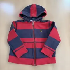 Polo by Ralph Lauren フード付きパーカー 3T 赤/紺