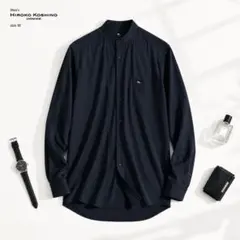 【美品】ヒロココシノオム HIROKO KOSHINO 長袖シャツ M 黒メンズのサムネイル