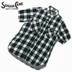 SUGAR CANE シュガーケーン ガーゼ 半袖シャツ チェック 東洋 S