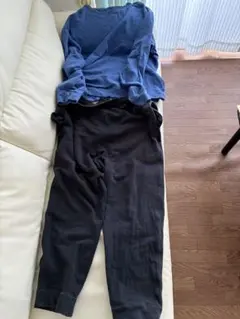 UNIQLO ウルトラストレッチスウェットセット②ブルー