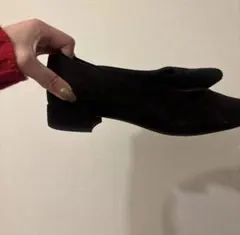 ア*ベ様 黒 スエード パンプス 230