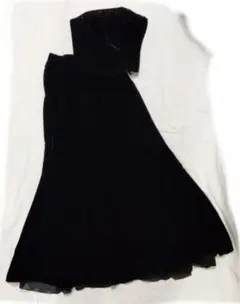 ☆ジュネビビアン ベルベット風セパレートドレス　日本製　黒