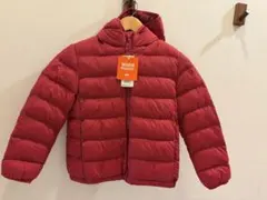 UNIQLO KIDS 赤 パッド入りコート 130cm‼️
