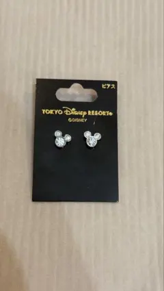 東京ディズニーリゾート ミッキー クリスタルピアス ステンレスポスト