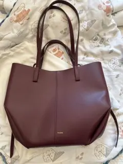 Cyme トートバッグ 大きめ 大容量 ダークチェリー