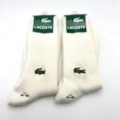 LACOSTE ラコステ 白靴下 2足 セット 23-26 ユニセックスのサムネイル
