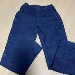 ユニクロ　キッズ160㎝　暖パン　デニム　ストレートパンツ