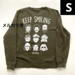 ジムマスター スウェット KEEP SMILING オリーブ Sサイズのサムネイル