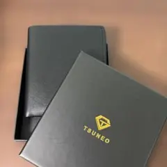 TSUNEO 二つ折り財布 ブラック メンズ
