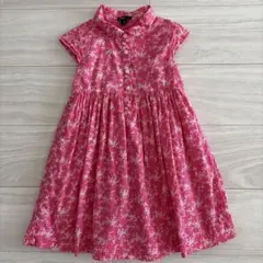 babyGap 花柄 半袖ワンピース ピンク 105のサムネイル