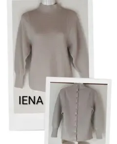 美品！IENA★ムリネ畔パフプルオーバー★イエナ IENA（イエナ）の「ムリネ畔パフプルオーバー◇（ニット/セーター